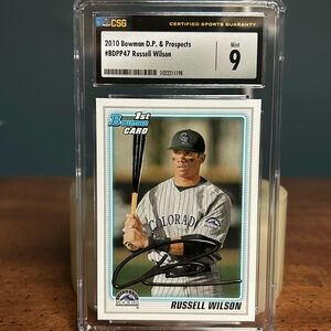 Russell Wilson 2010 Bowman 1st Bowman Mint 9